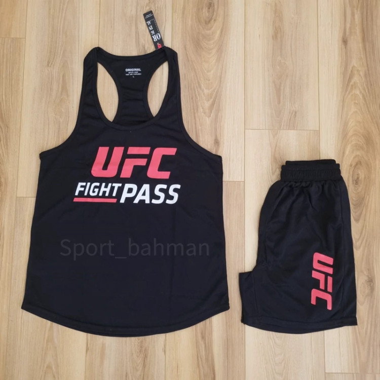 ست رکابی شلوارک بدنسازی UFC FIGHT