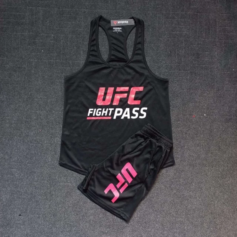 ست رکابی شلوارک بدنسازی UFC FIGHT