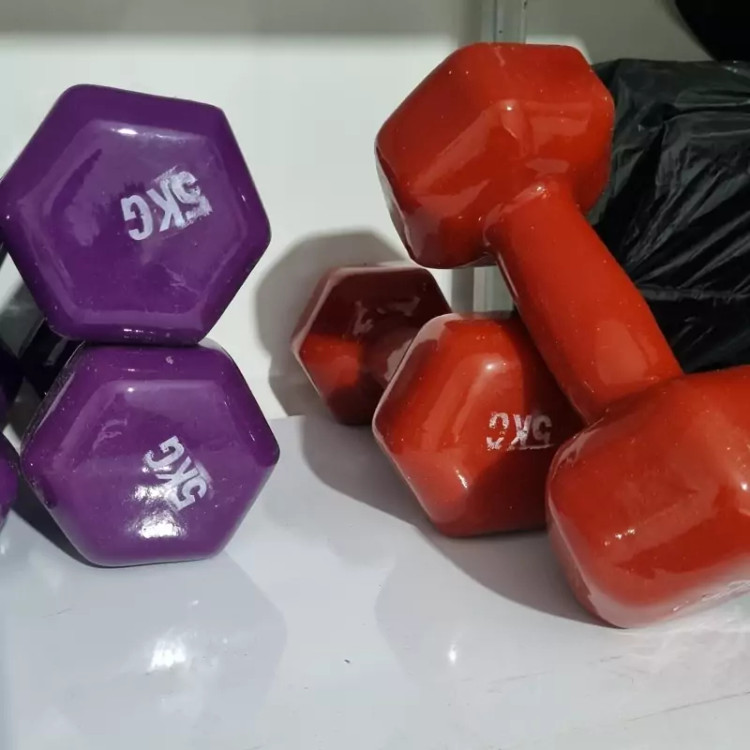 دمبل 5 کیلو دمبل بانوان 5 کیلو (جفتی)