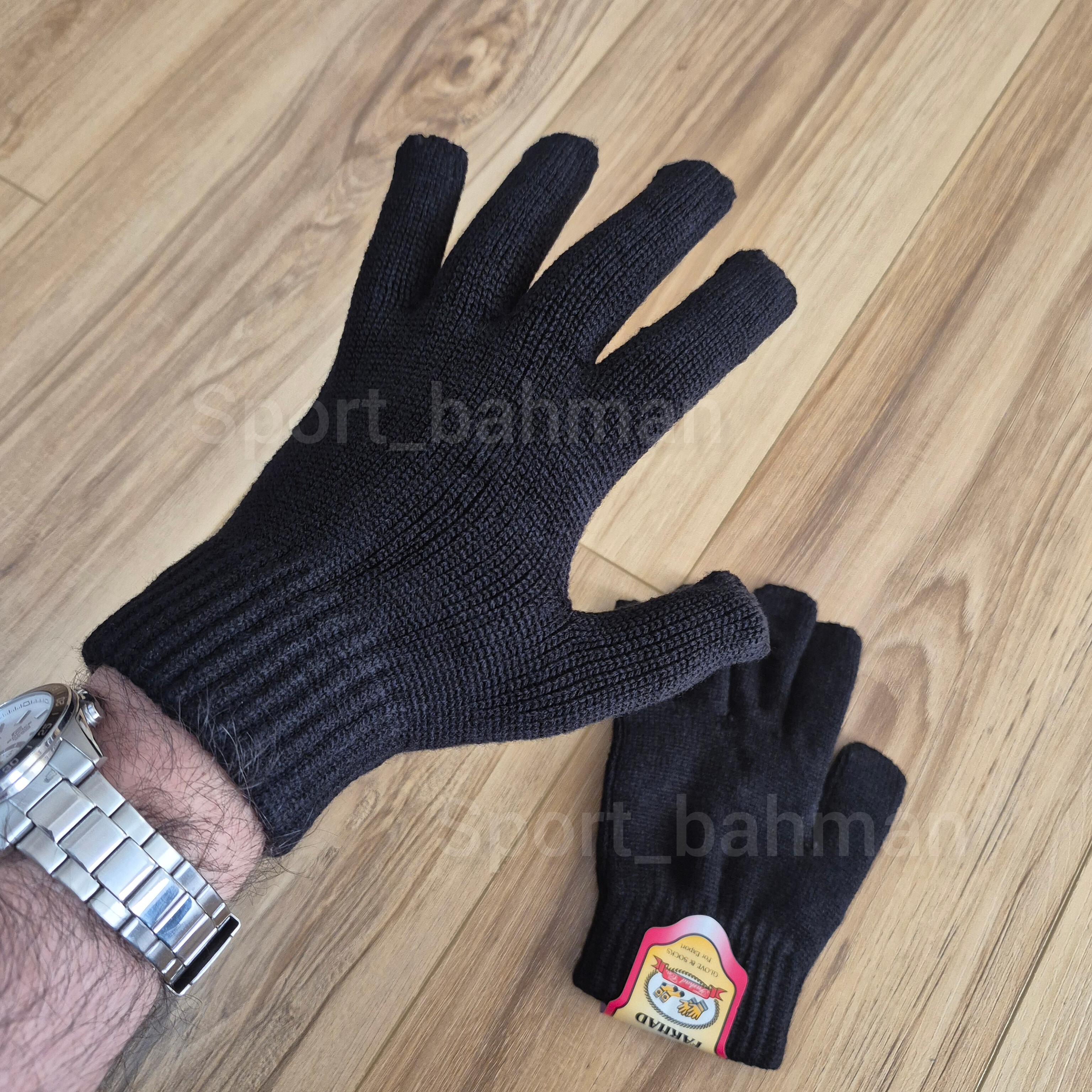 دستکش فوتبال زمستانی بافتنی