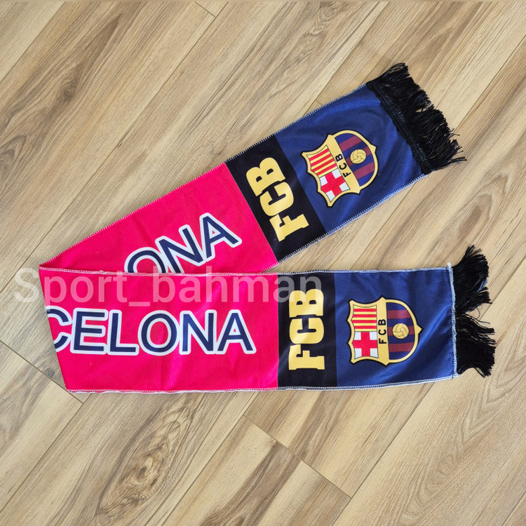 شال هواداری بارسلونا Barcelona پارچه مخملی