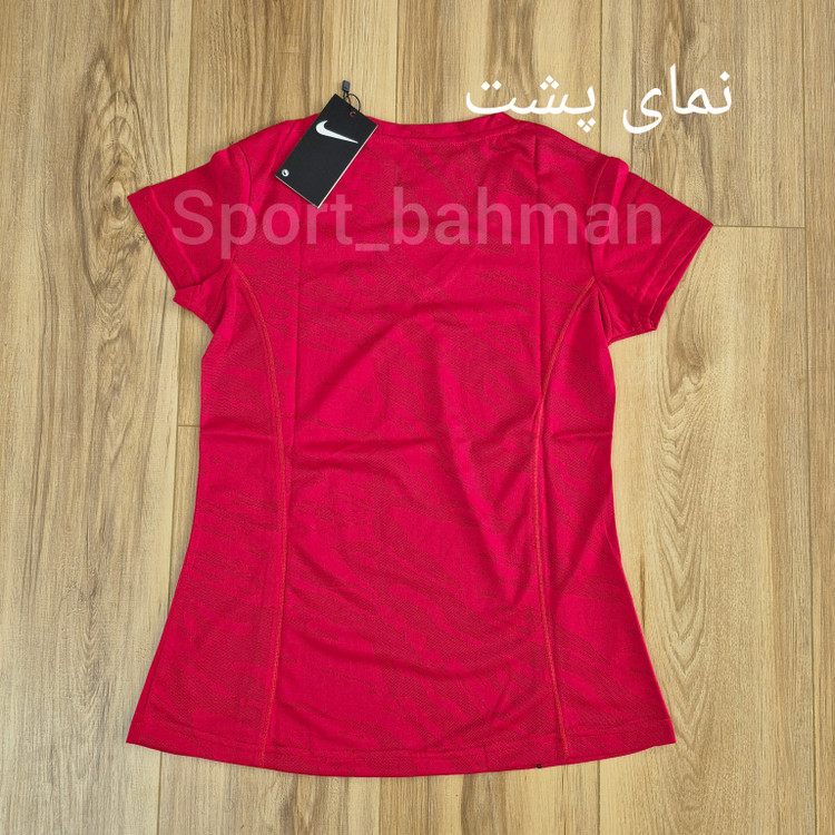 تیشرت زنانه ورزشی یقه هفت نایکی