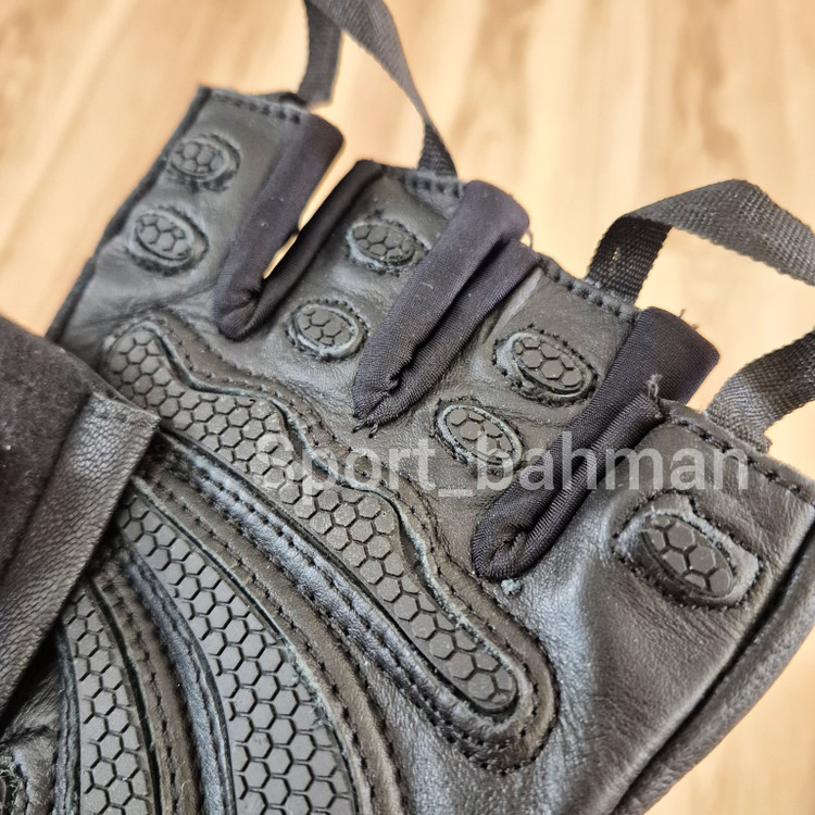 دستکش بدنسازی نایک چرمی کف ژله ای سایز 2XL